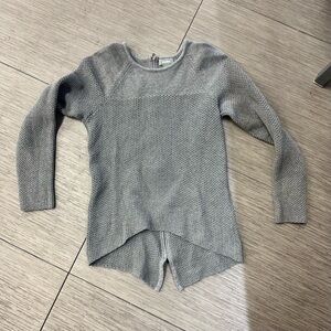 Neiman Marcus Grey cotton sweater